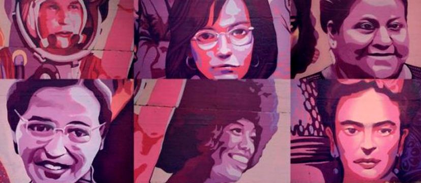 Mujeres del mural Ciudad Lineal Madrid